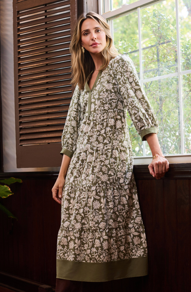 Cameron Dress -- Olive