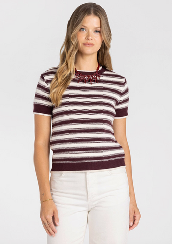 Welles Top -- Maroon