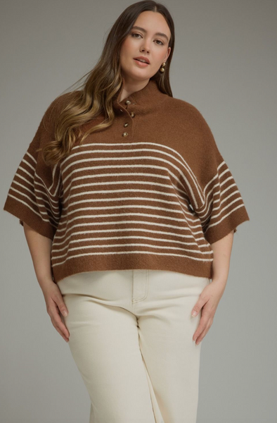 Elle Top -- Brown