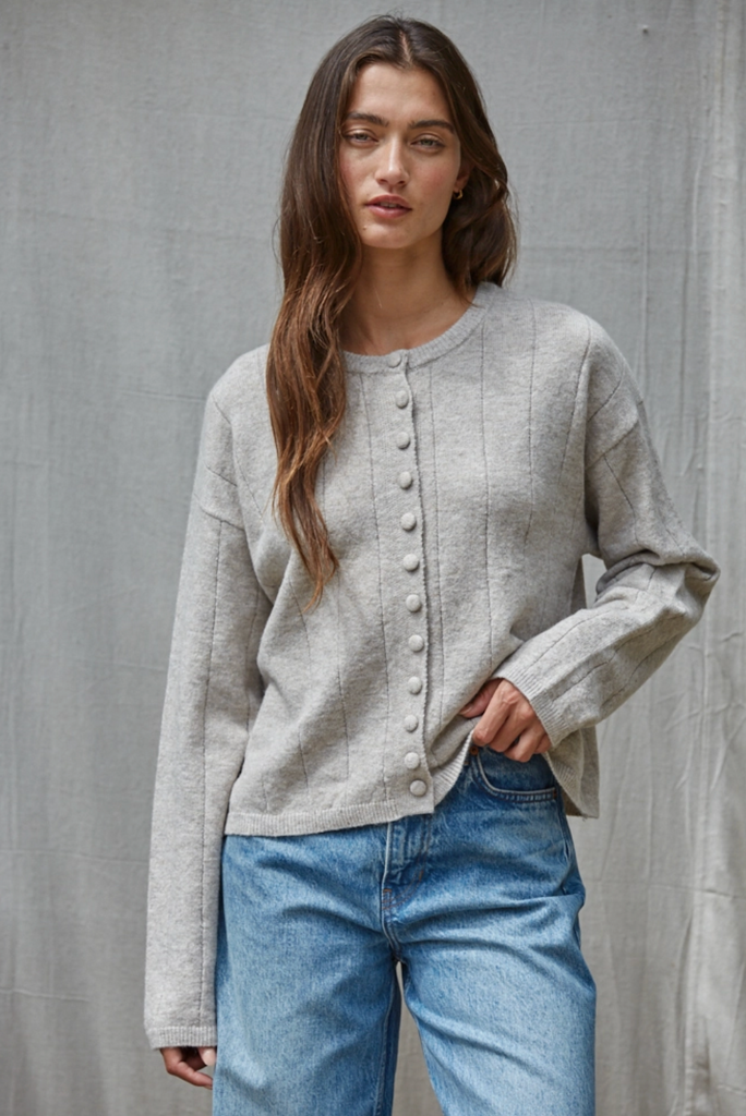 Brie Cardigan -- Gray