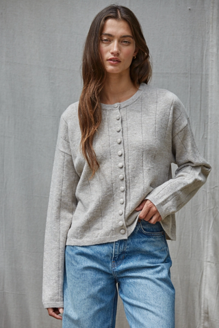 Brie Cardigan -- Gray