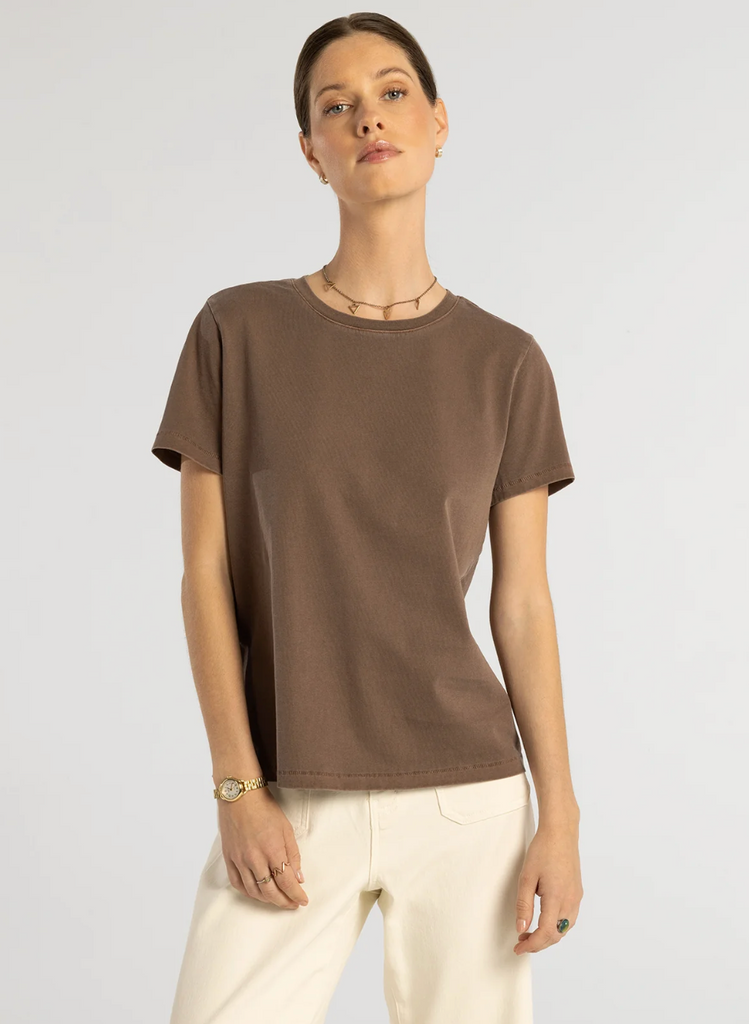 Asher Tee -- Deep Mahogany