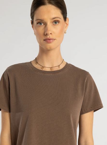 Asher Tee -- Deep Mahogany