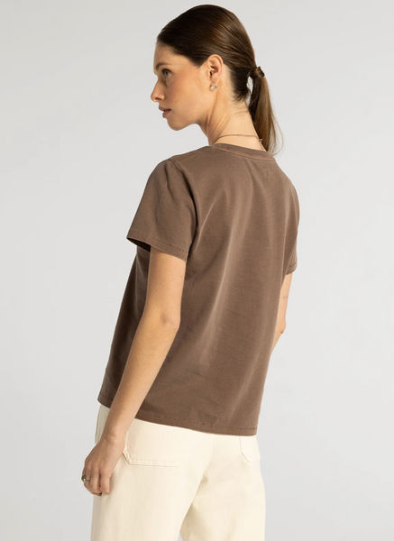 Asher Tee -- Deep Mahogany