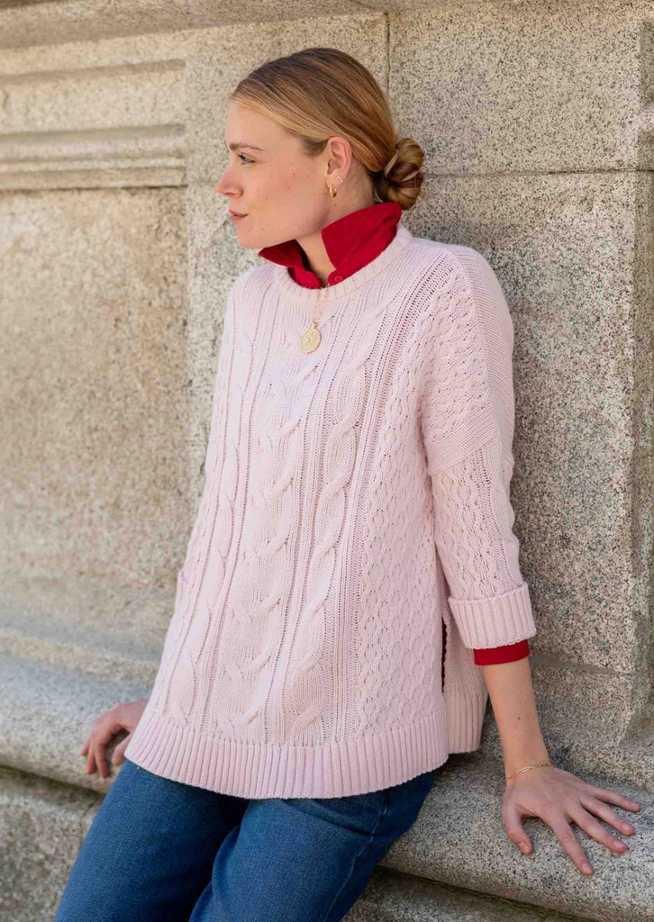 Cotswold Sweater -- Petal Pink