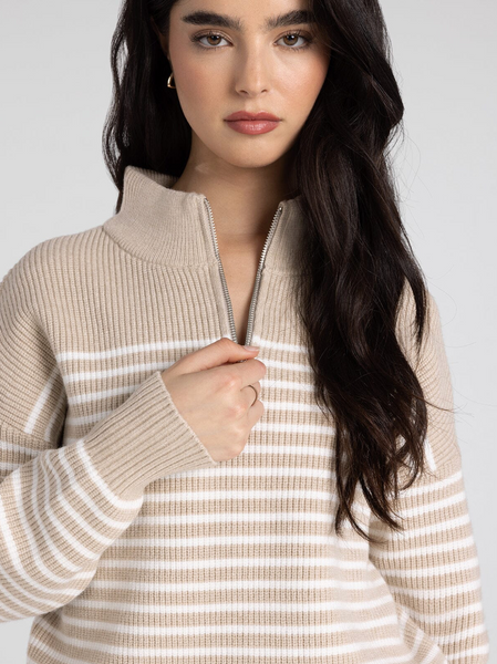 Russell Pullover -- Beige Ivory