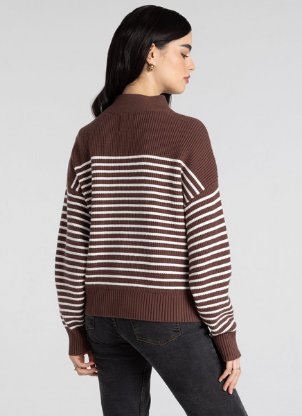 Russell Pullover -- Brown White
