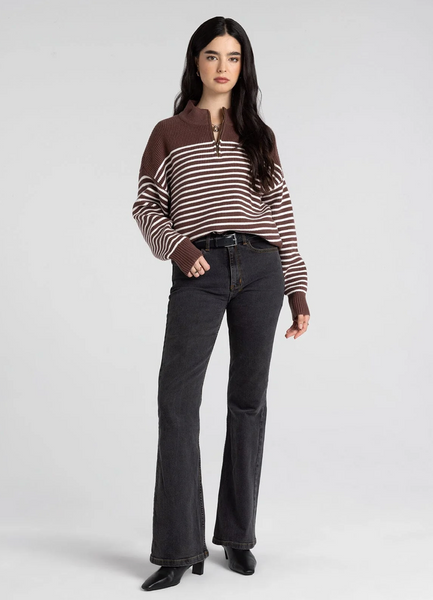 Russell Pullover -- Brown White