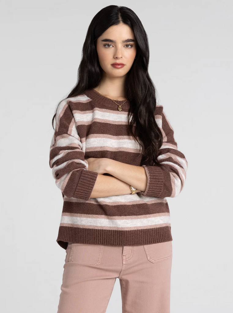 Montgomery Sweater -- Brown Pink