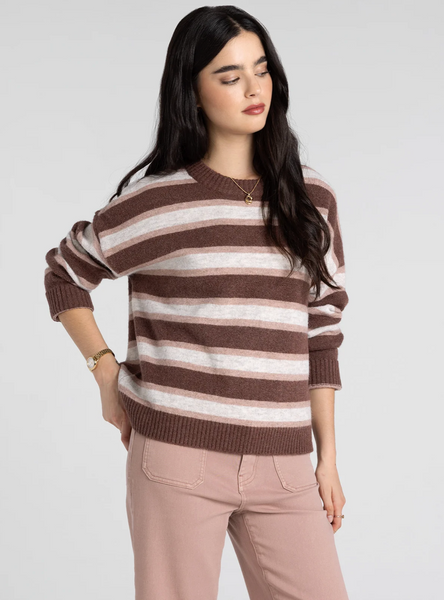 Montgomery Sweater -- Brown Pink