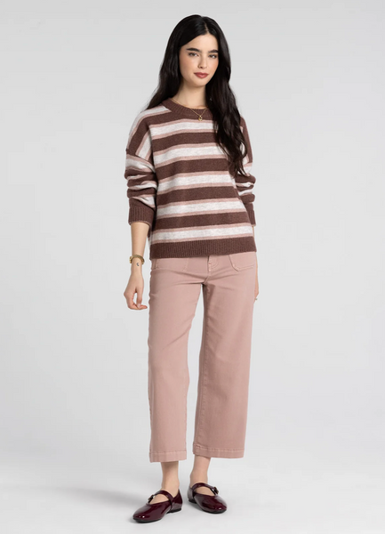 Montgomery Sweater -- Brown Pink