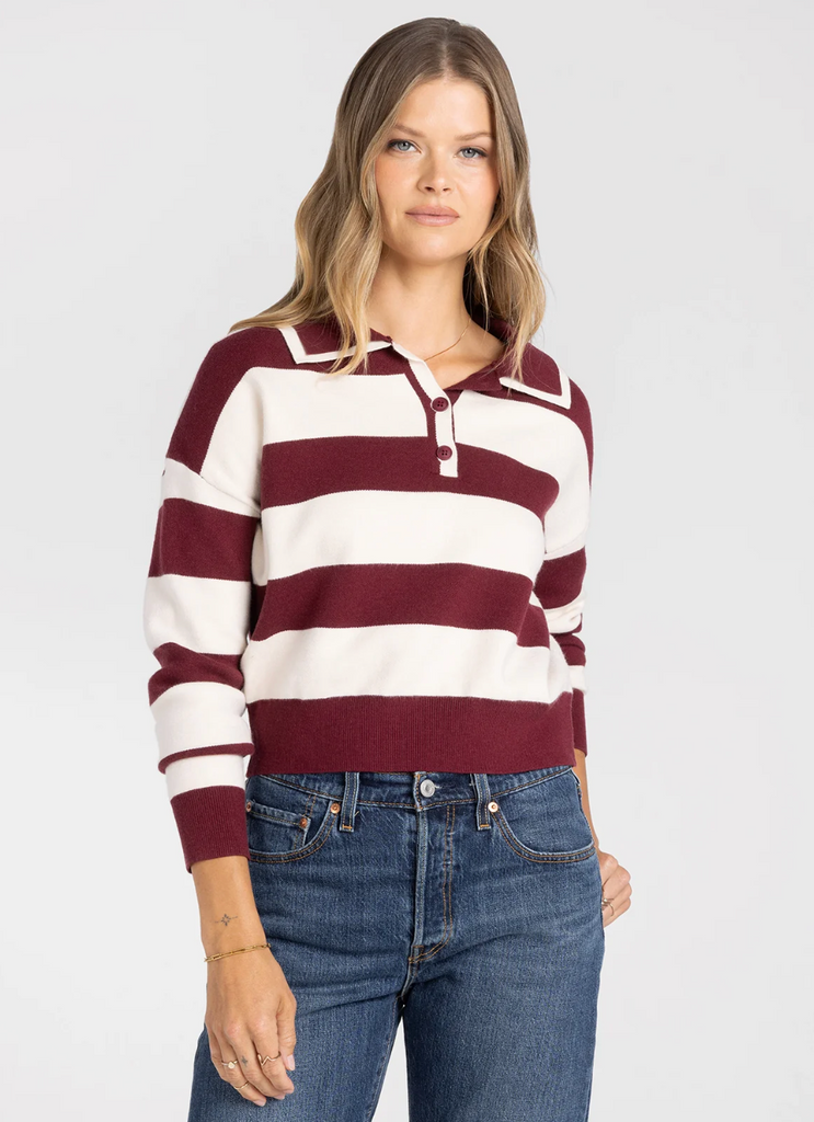 Normand Top -- Red Ecru