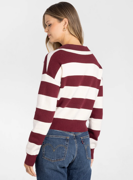 Normand Top -- Red Ecru