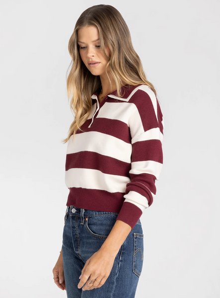 Normand Top -- Red Ecru