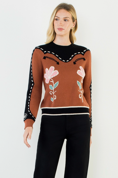 Inde Sweater -- Brown