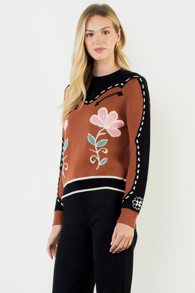 Inde Sweater -- Brown