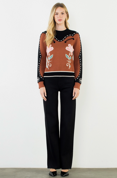 Inde Sweater -- Brown