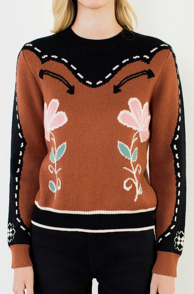 Inde Sweater -- Brown