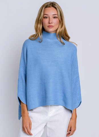 Boho Sweater -- Coastal Blue