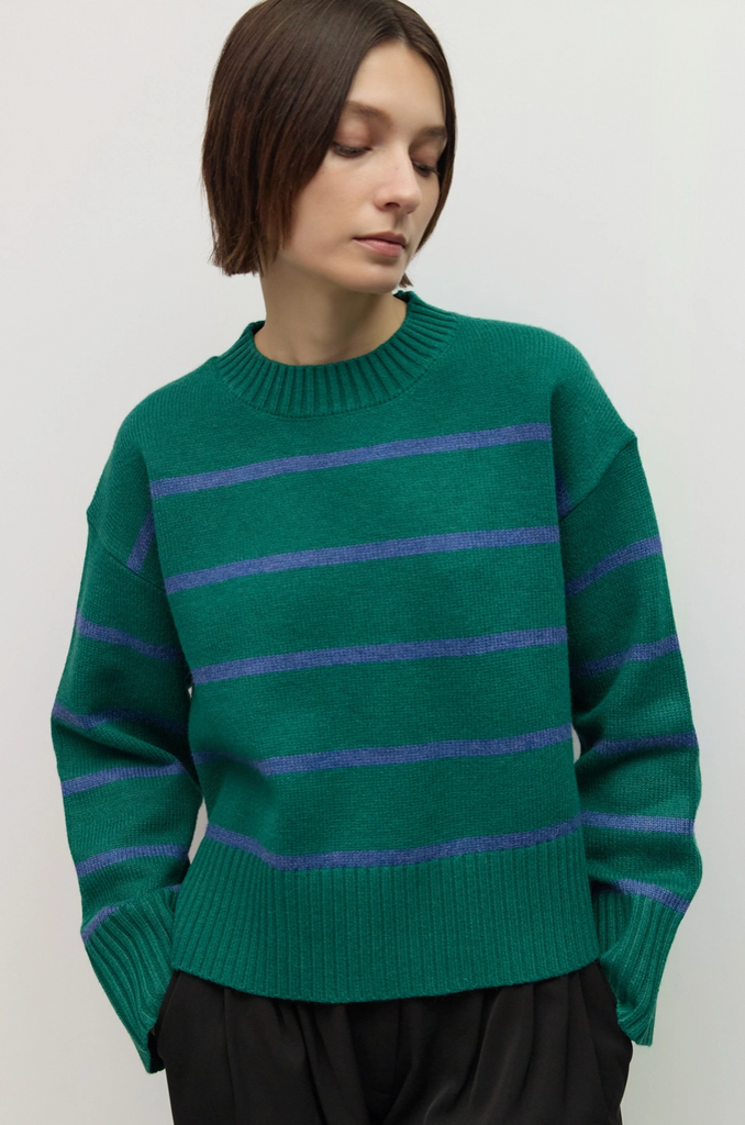 Casey Sweater -- Green Blue