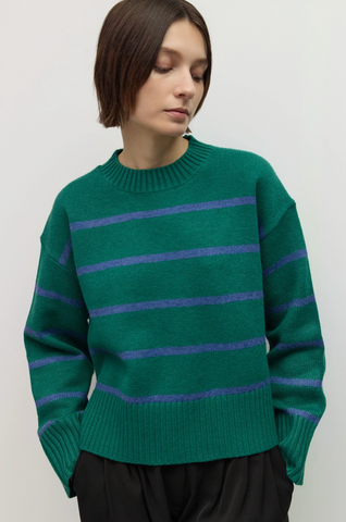 Casey Sweater -- Green Blue