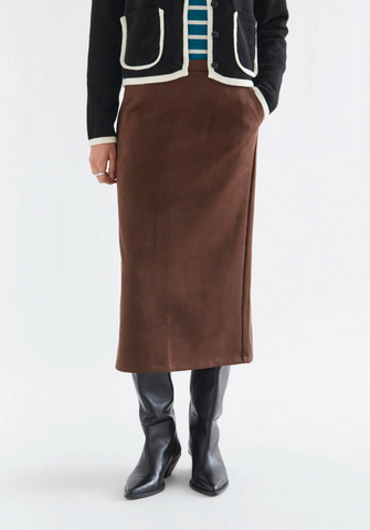 Sutton Skirt -- Brown