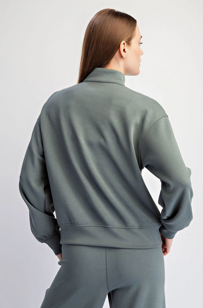 Kayla Sweatshirt -- Light Sage