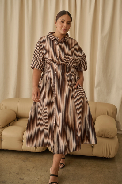 Wilderra Dress -- Brown