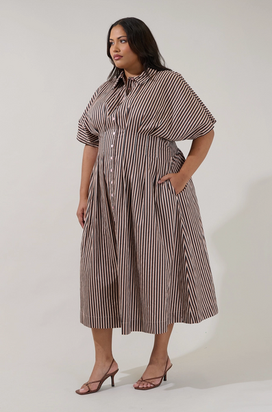 Wilderra Dress -- Brown