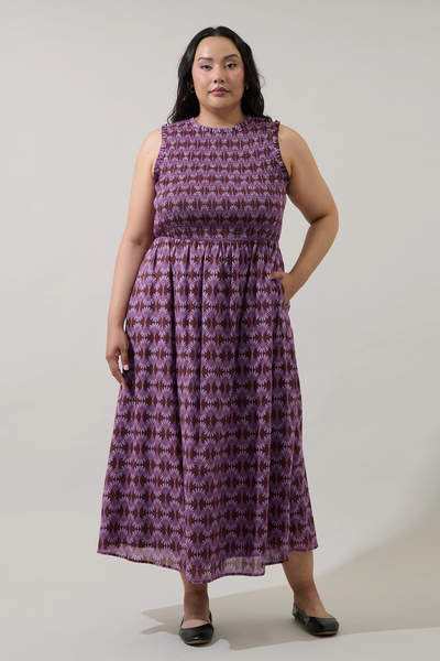 Cecil Dress -- Burgundy