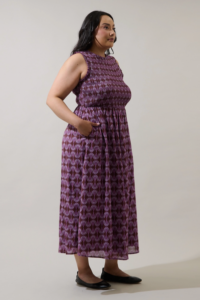 Cecil Dress -- Burgundy