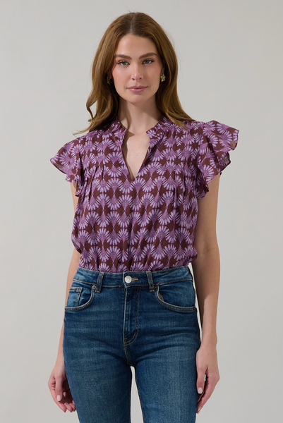 Cindi Top -- Burgundy