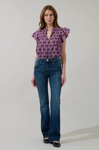 Cindi Top -- Burgundy