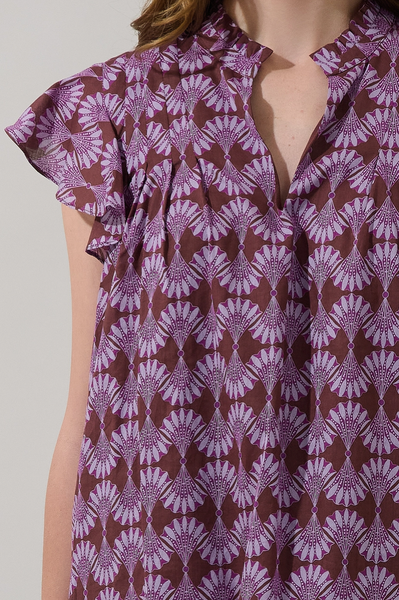 Cindi Top -- Burgundy