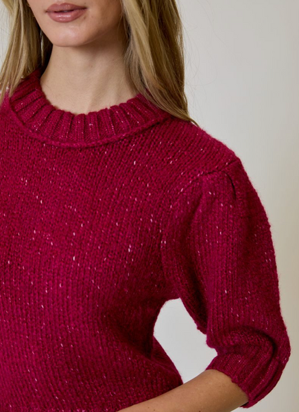 Fizz Sweater -- Cranberry