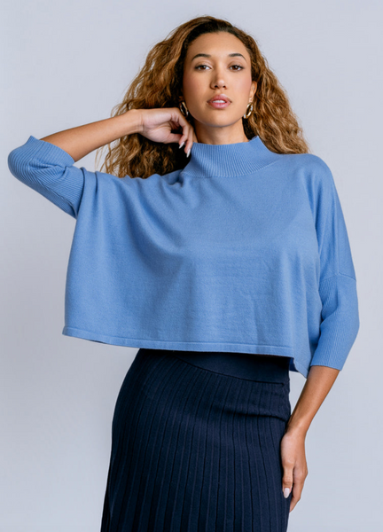 Aja Top -- Light Blue