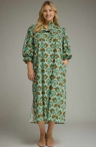 Lillian Dress -- Olive