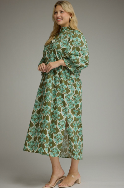 Lillian Dress -- Olive