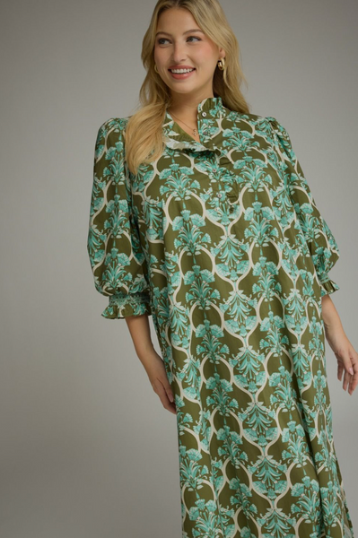 Lillian Dress -- Olive