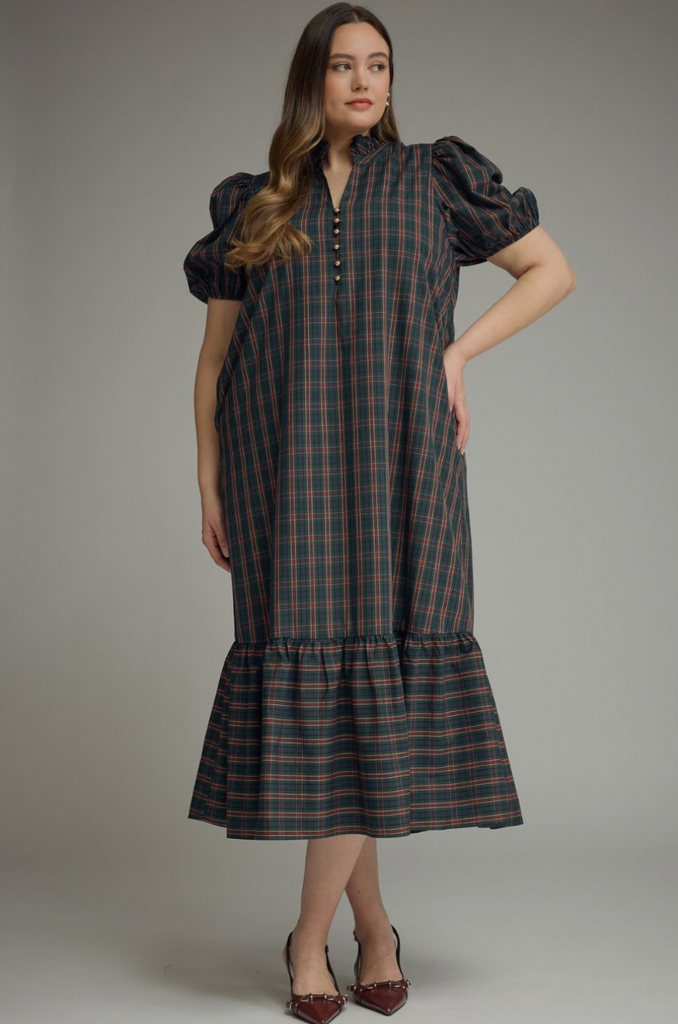Gemma Dress -- Green