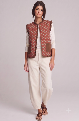 Medallion Vest -- Rust