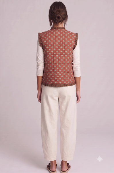 Medallion Vest -- Rust