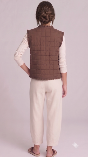 Medallion Vest -- Rust