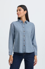 Lena Top -- Light Denim
