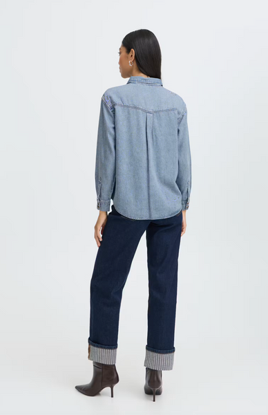 Lena Top -- Light Denim
