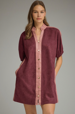 Neema Dress -- Wine