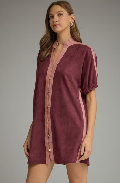 Neema Dress -- Wine