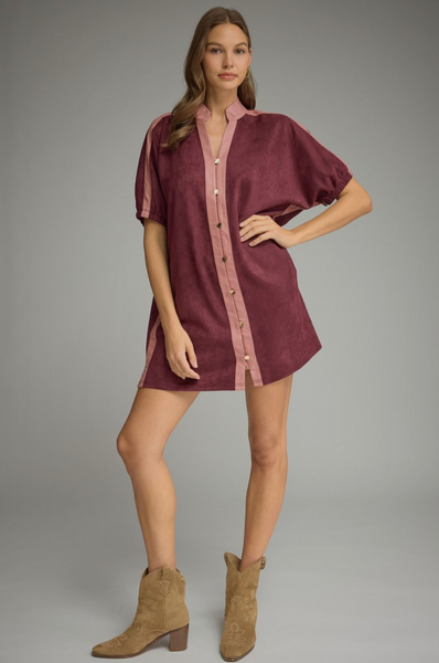 Neema Dress -- Wine