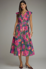 Maggie Dress -- Magenta
