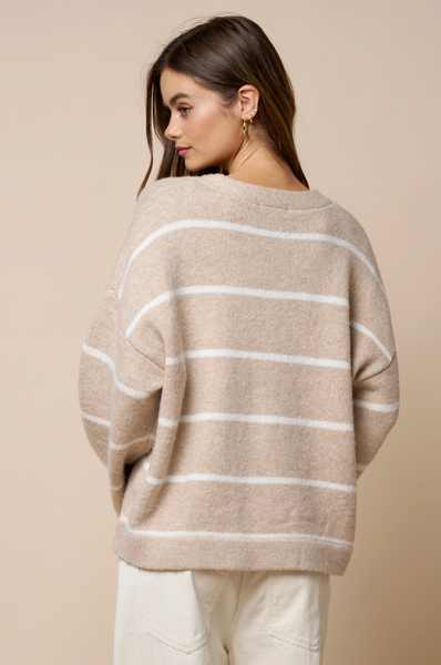 Chelle Sweater-- Taupe